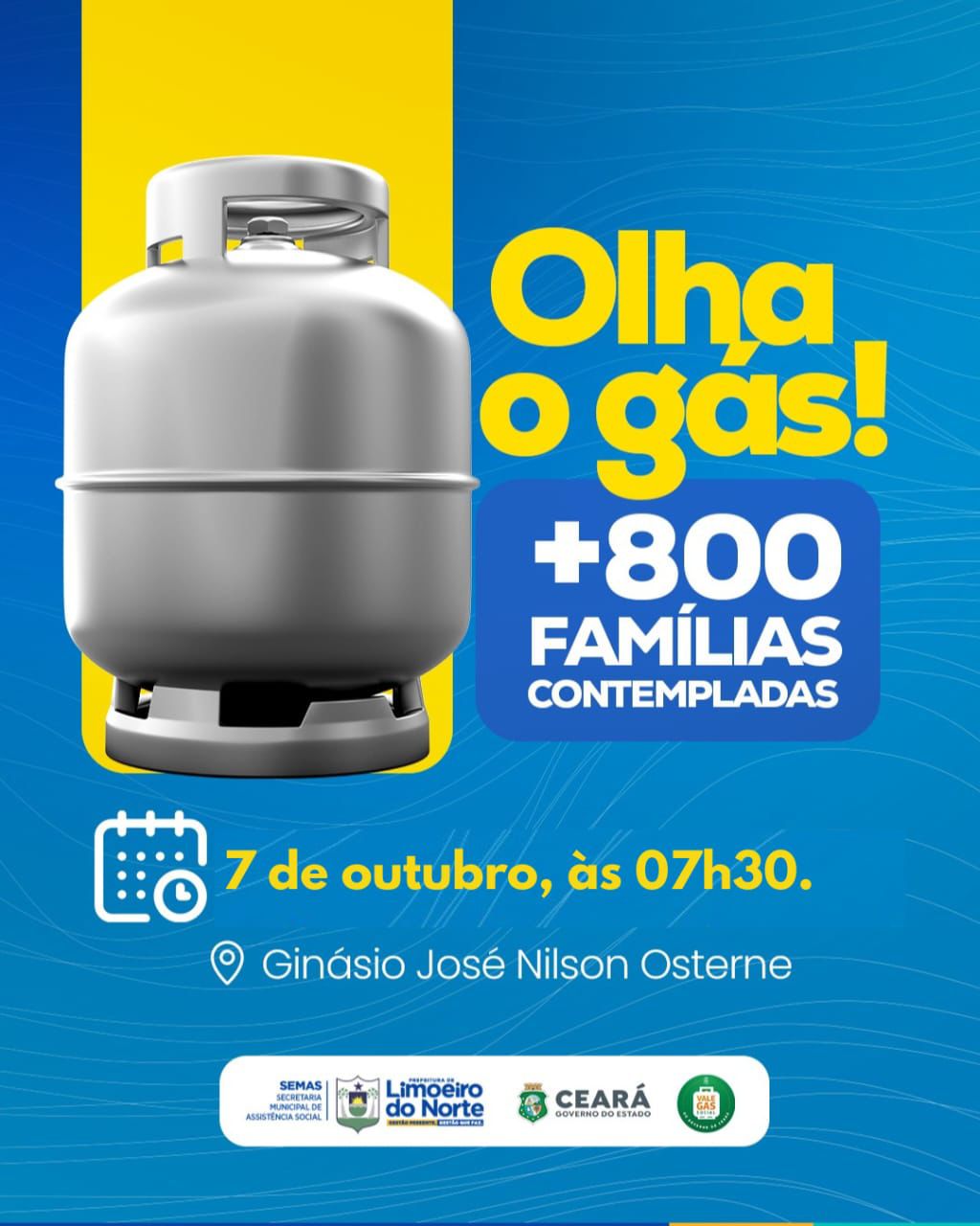Governo do Ceará realiza entrega do Vale Gás Social em Limoeiro do Norte