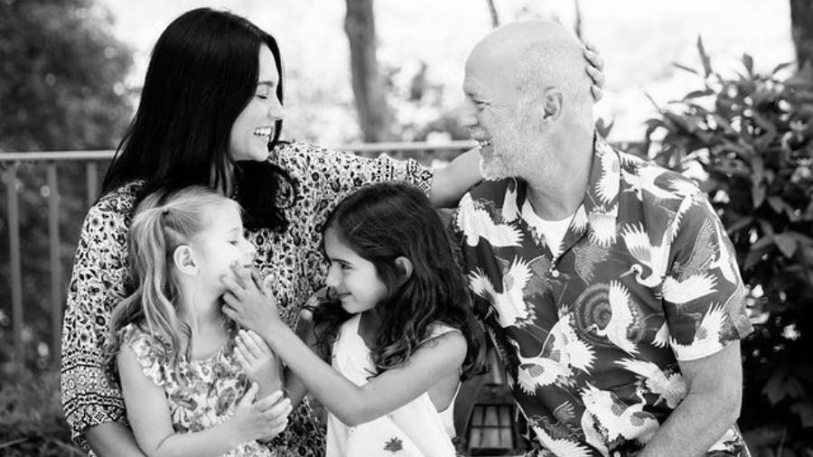 bruce willis com familia