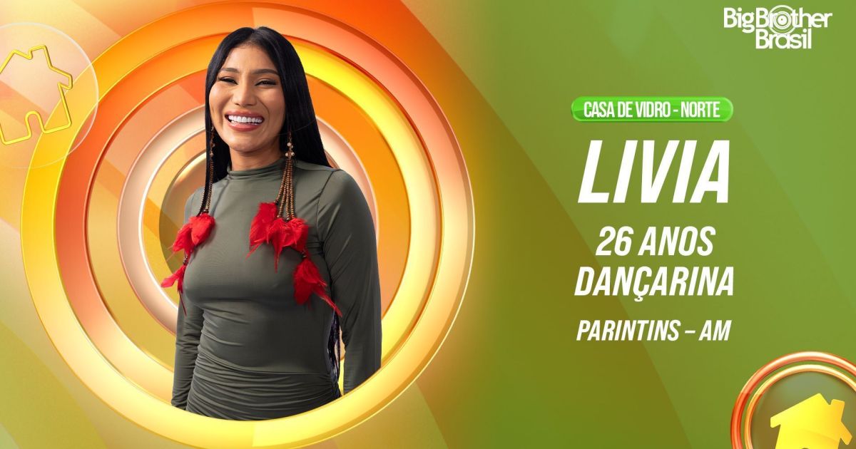 BBB 26: conheça Livia, dançarina que está na Casa de Vidro
