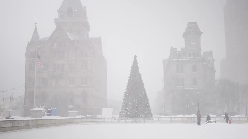 Nevasca atinge estado de Nova York