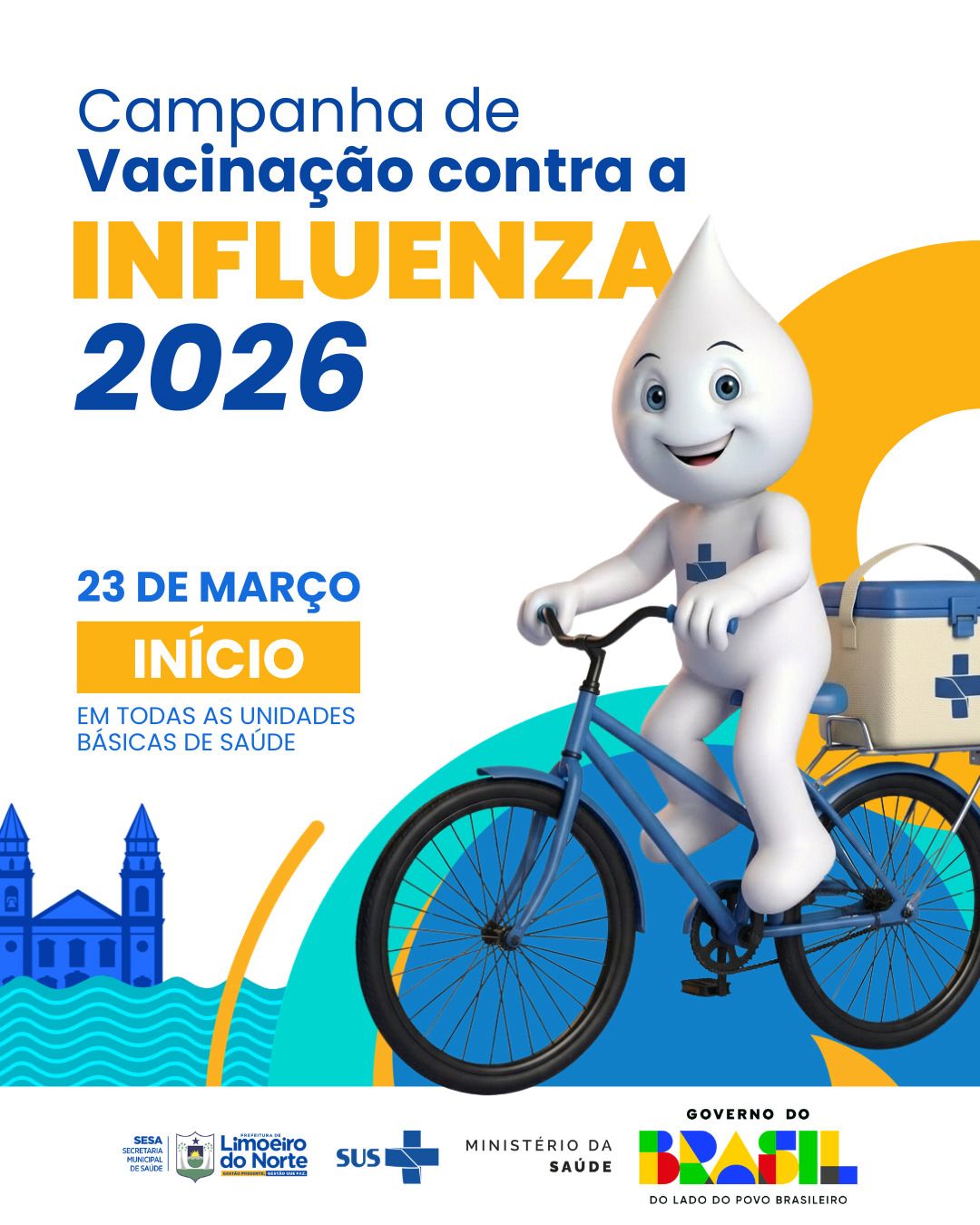 CAMPANHA DE VACINAÇÃO CONTRA A INFLUENZA É INICIADA NO MUNICÍPIO