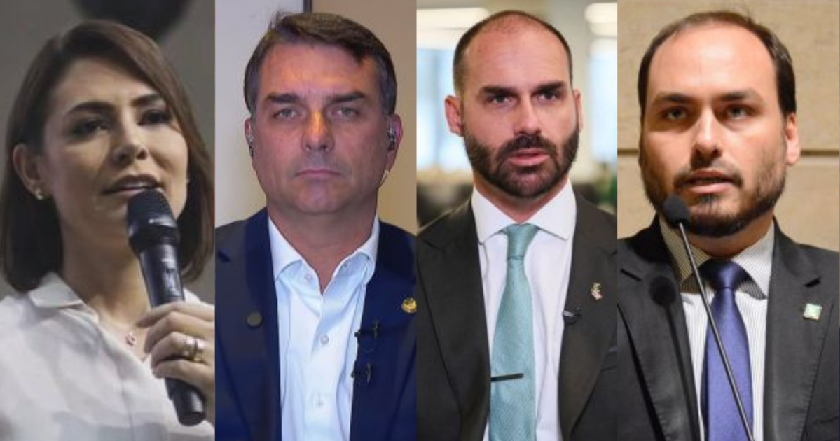 Relembre as brigas de Michelle, Flávio, Eduardo, Carlos e Renan Bolsonaro