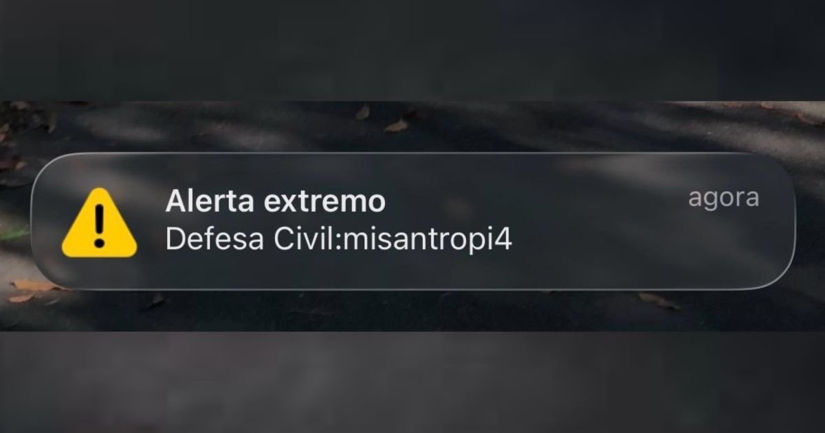 “Misantropi4”: mensagem falsa quebra confiança em alertas, diz especialista