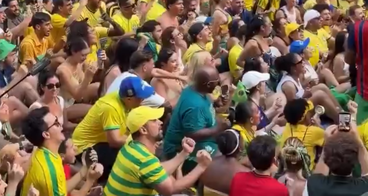 Copa do Mundo: brasileiros transformam remada viking em “créu” nos EUA
