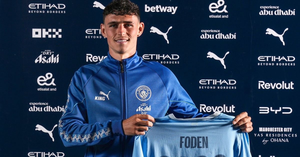 Manchester City renova contrato de Phil Foden até 2030