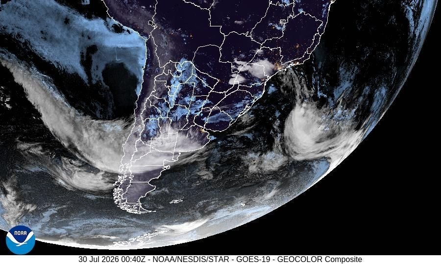 Ciclone e frente fria causam chuva e ventos fortes no Sul do Brasil