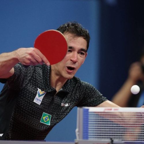 Calderano e Bruna Takahashi vencem na estreia do Mundial de Tênis de Mesa