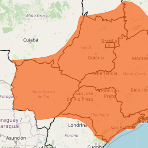 Inmet emite alerta laranja para tempestades em parte do país