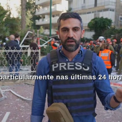 Veja danos causados por estilhaços de míssil interceptado em Israel