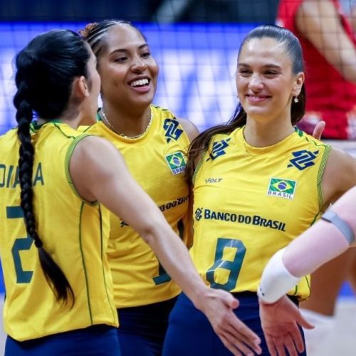 Brasil bate República Dominicana e vence 2ª seguida na VNL Feminina