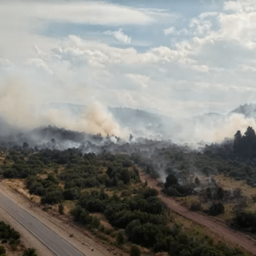 Bombeiros combatem incêndio sem precedentes na Patagônia, na Argentina