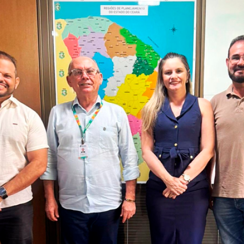 Prefeita Dilmara Amaral se reúne com o secretário de Articulação Política do Estado