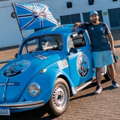 Torcedor do Grêmio viajará de fusca do Brasil até os EUA para a Copa 2026