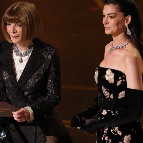 Oscar 2026: Anne Hathaway e Anna Wintour fazem ode a “O Diabo Veste Prada”