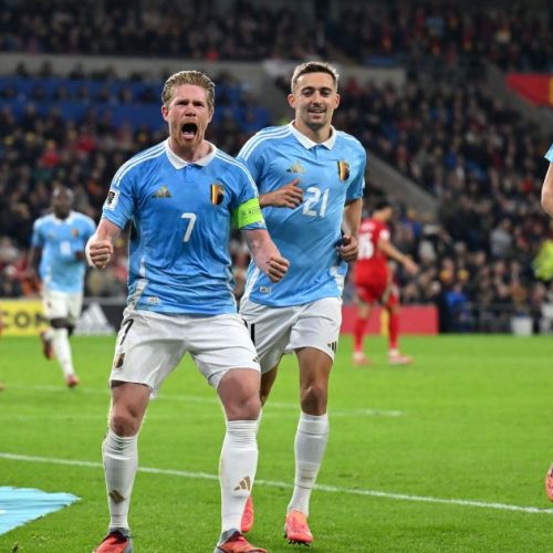 De Bruyne marca dois, e Bélgica vence País de Gales nas Eliminatórias