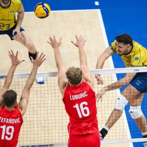 Mundial de Vôlei: Brasil perde para Sérvia e espera resultados para avançar