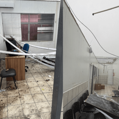 Vídeo: chuvas e granizo afetam residências de munícipios em Santa Catarina