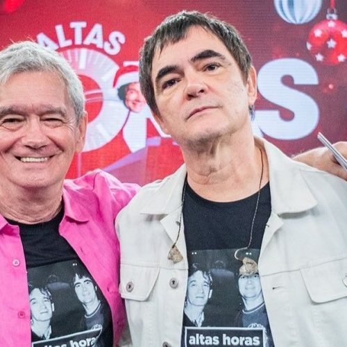 Samuel Rosa e Serginho Groisman revivem meme da banda Oasis