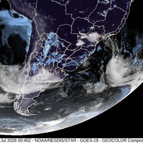 Ciclone e frente fria causam chuva e ventos fortes no Sul do Brasil