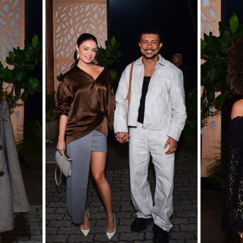 Elenco de “Três Graças” se reúne para assistir estreia; veja fotos